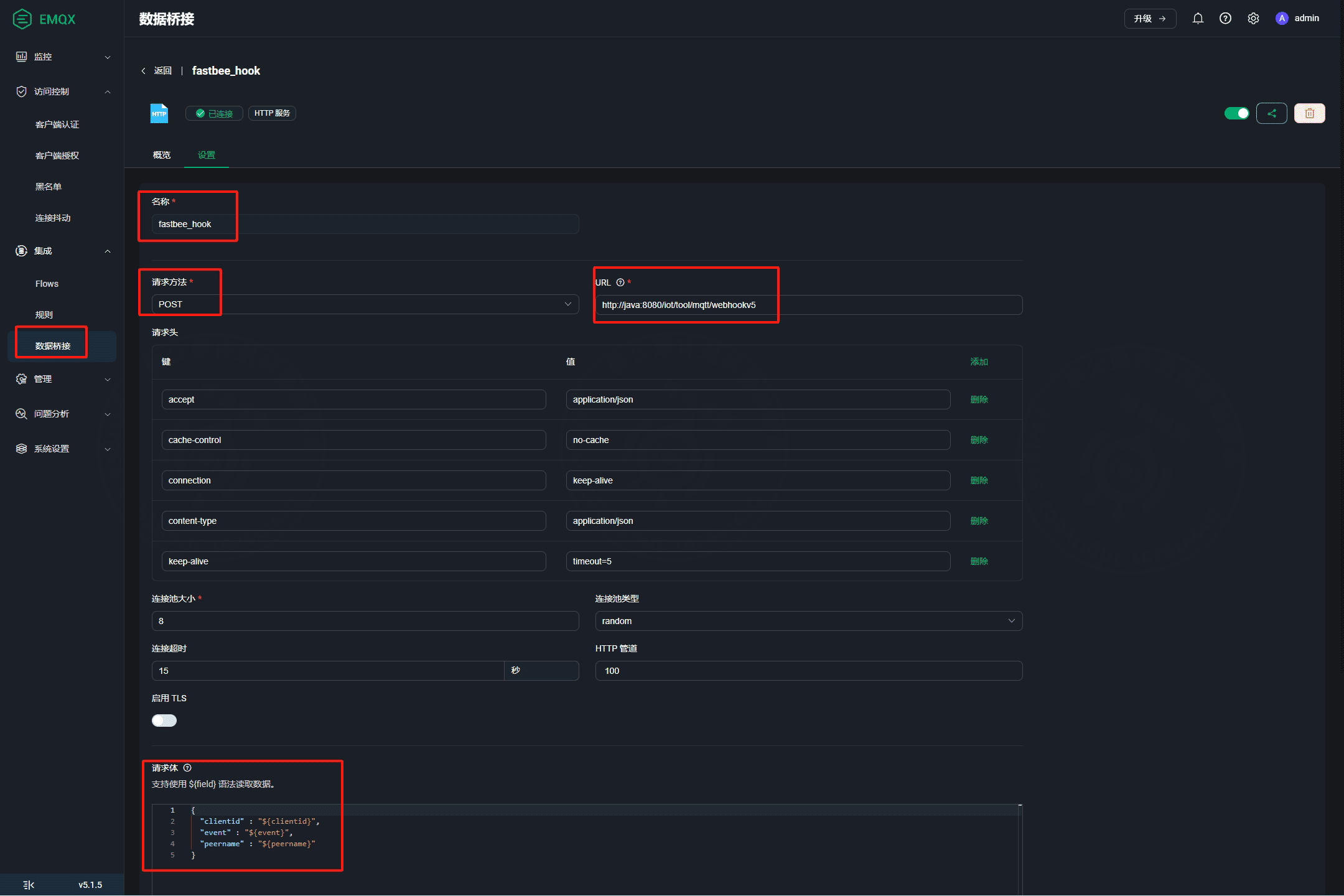 b. Configure Webhook