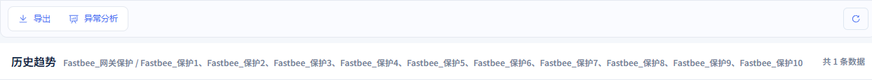 刷新后显示1行,含完整十字段。