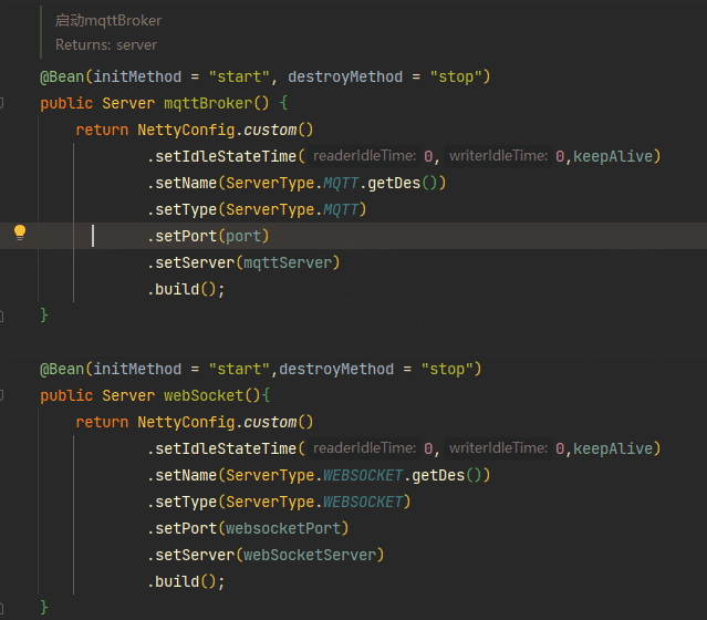 MQTT built on Netty page screenshot
