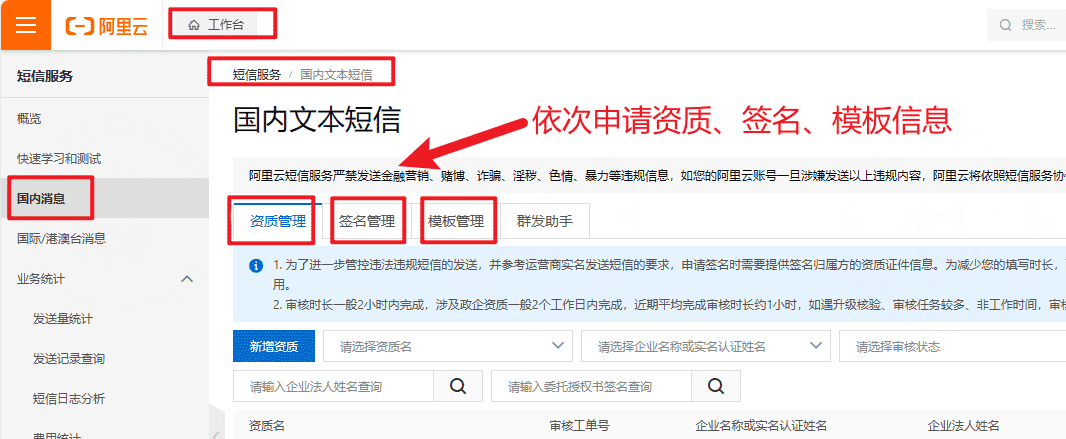 a. Alibaba Cloud SMS and voice