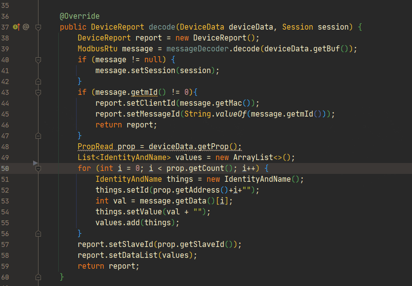 Protocol definition page screenshot