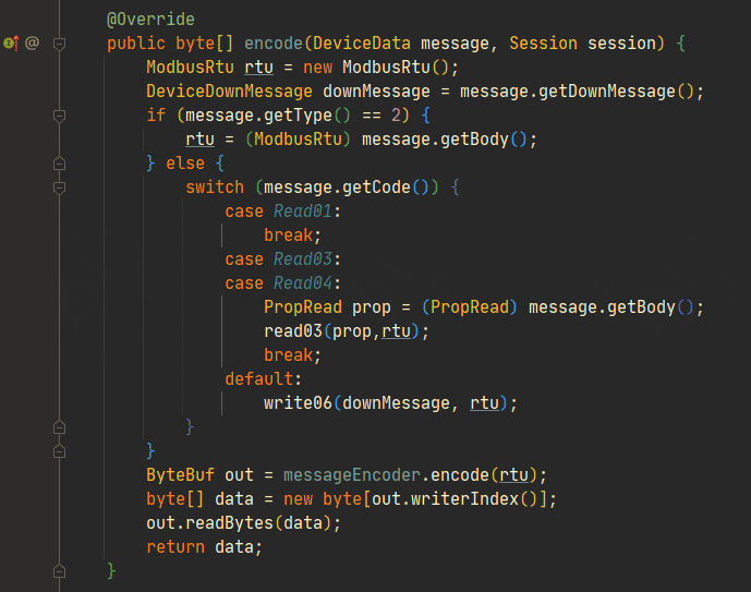 Protocol definition page screenshot
