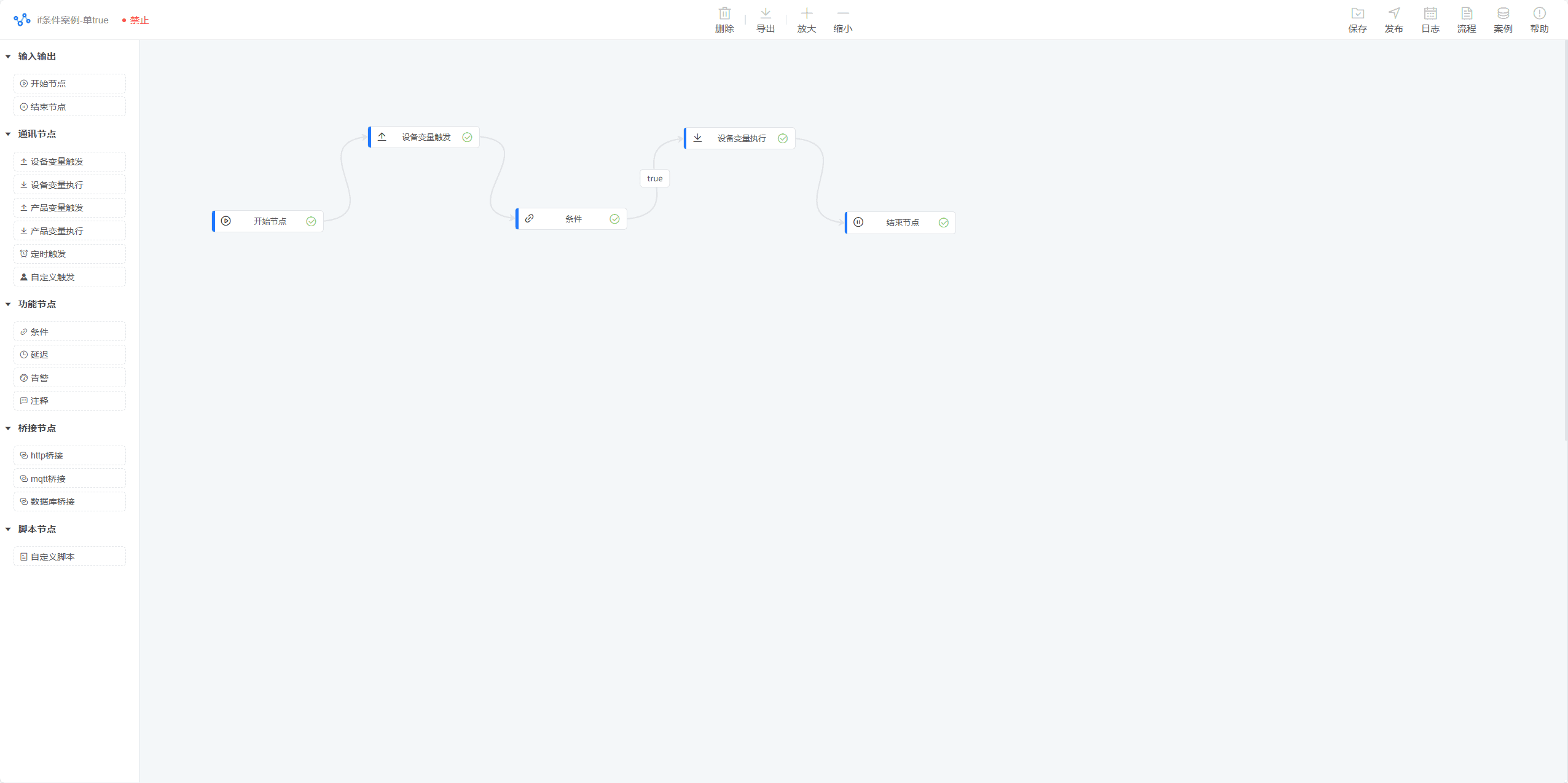 Scene Linkage page screenshot