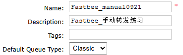 Create a separate space for manual forwarding