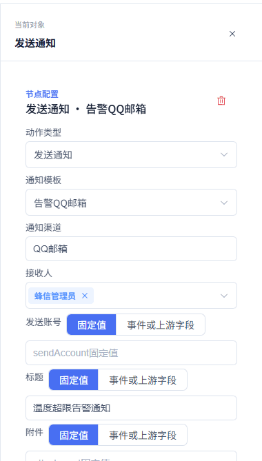 配置通知模板和变量