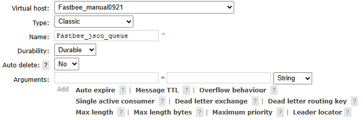 Create the queue that receives forwarded messages